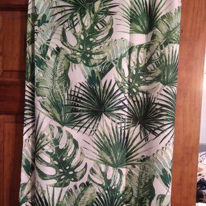 Broadway Bath Tropical Palm Leaf Shower Curtain